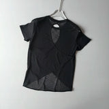 Women Mesh Hollow Back Fitness Shirt