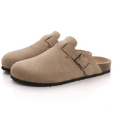 Men Suede Cork Mules
