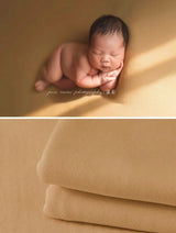 Newborn soft wrap blanket in beige, perfect for photography and baby comfort. Unisex design available in 55 colors.