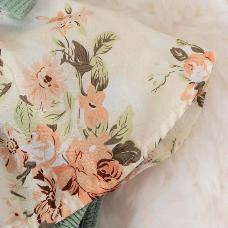 Girl Dress With Bowknot Striped Jumpsuit