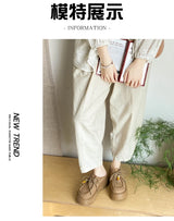 Women’s Retro Platform Half-Slipper Loafers