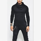 Men's Plus Size 5XL Hoodie – Turtleneck Sweatshirt
