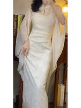 Women Qipao Two Piece Dress Set