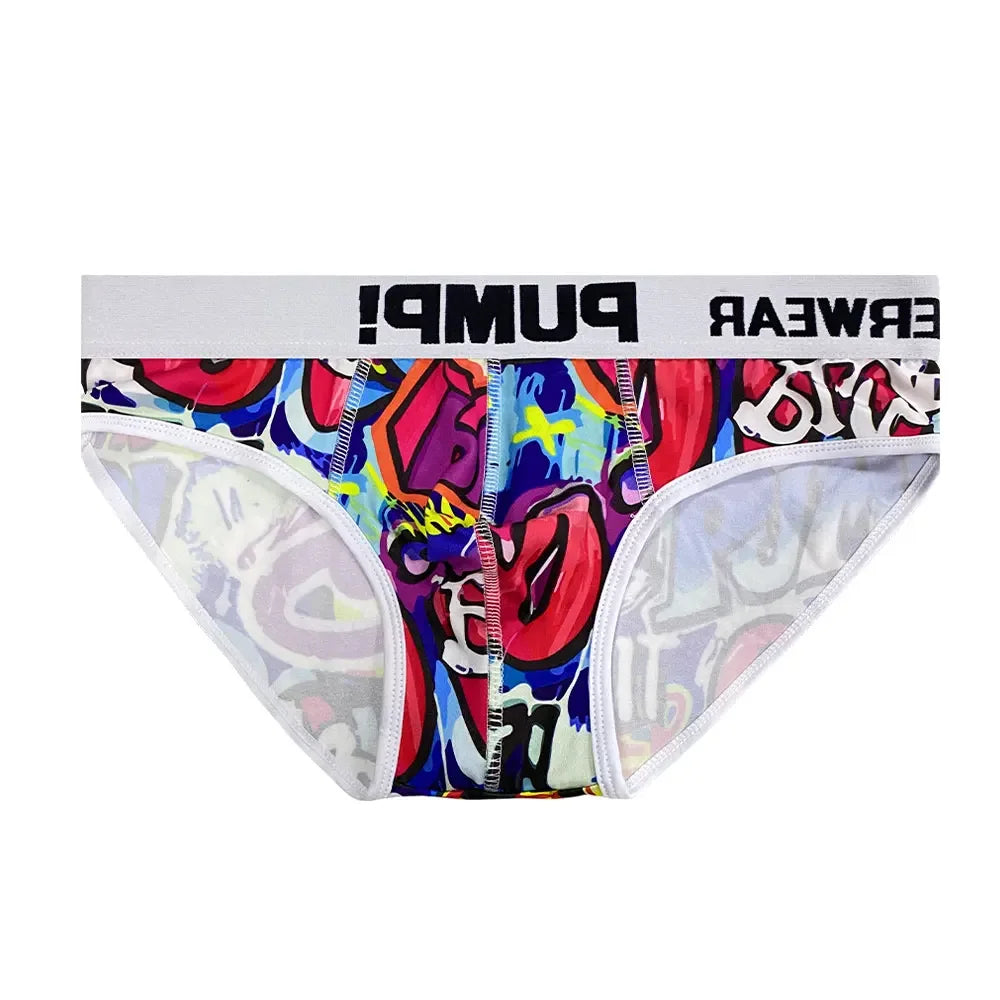 Men's Sexy Graffiti Briefs – Low Waist Jockstrap