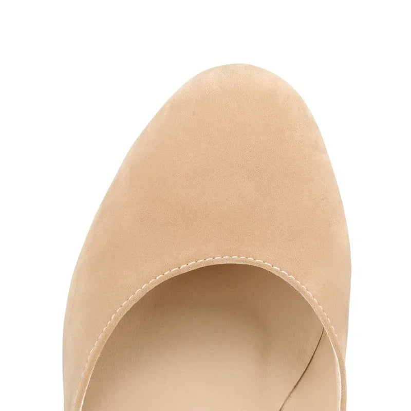 Classic Pointed Wedge Pumps – Black Faux Suede 2025