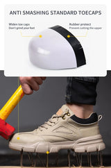 Men Steel Wire Safety Work Sneakers