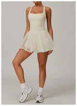 Women Mesh Breathable Tennis Skirt