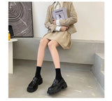 Women’s Office Black Loafers Low Heel Shoes