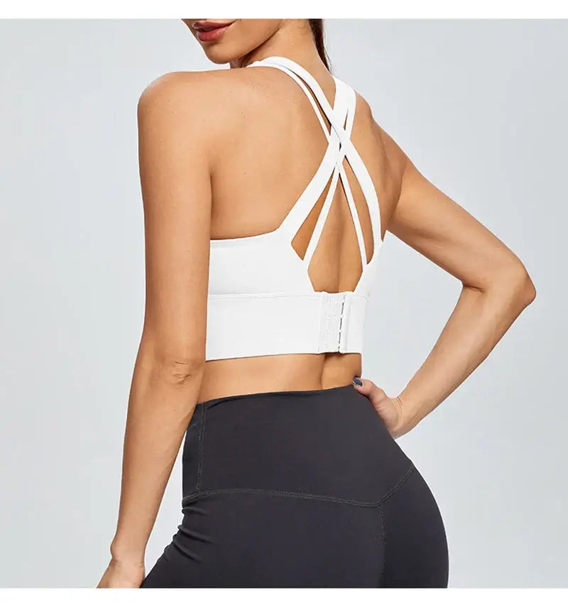Women Cross Back Sports Bra Plus Size