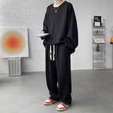 Men’s Plus Size Plain Tracksuit Set M–5XL