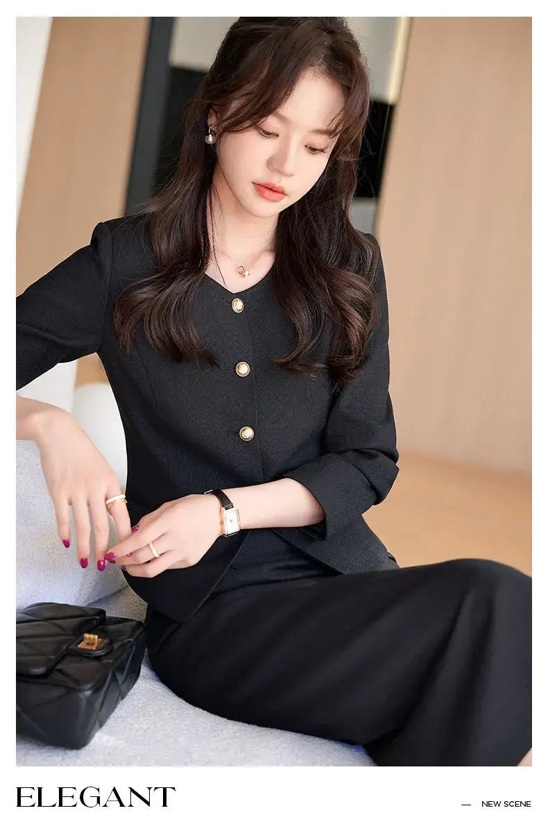 Women Business Work Skirt Suit