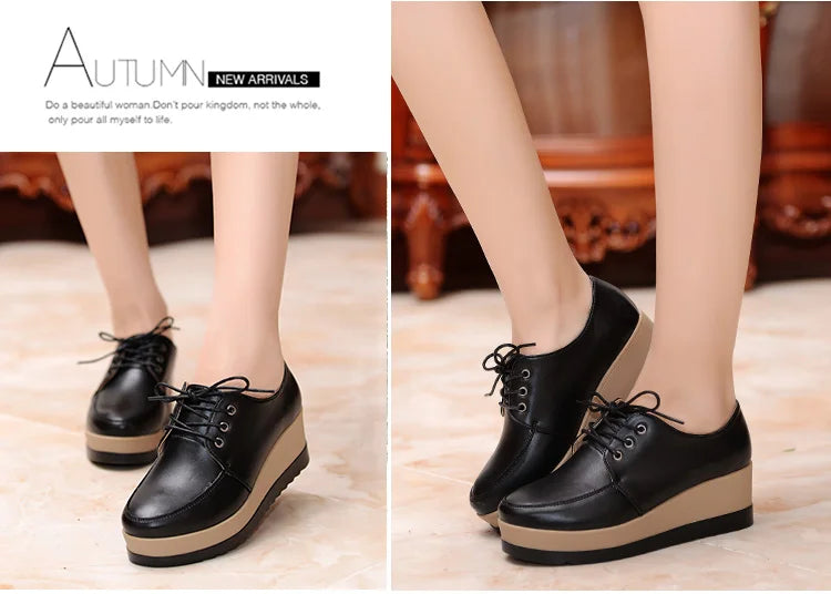 Women Platform Oxfords – 2025
