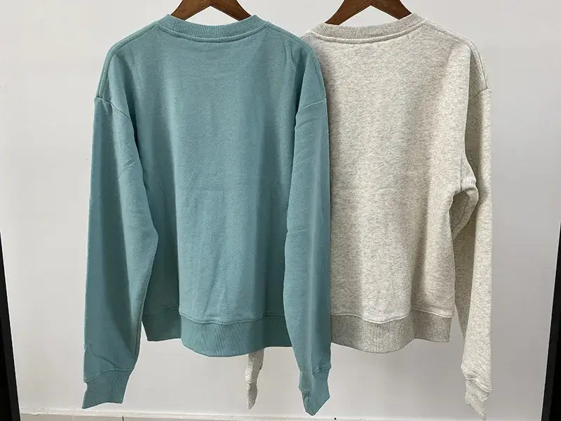 Women Letter Print Sweatshirt Vintage O-Neck Pullover