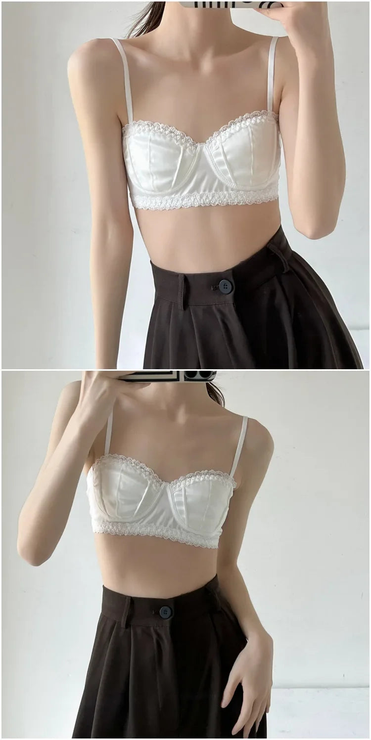 Women French Lace Half Bra