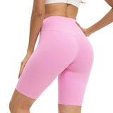 Women High Waist 3 Pocket Bike Shorts