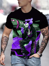 Men's Plus Size Graphic T-Shirt – Cartoon Print