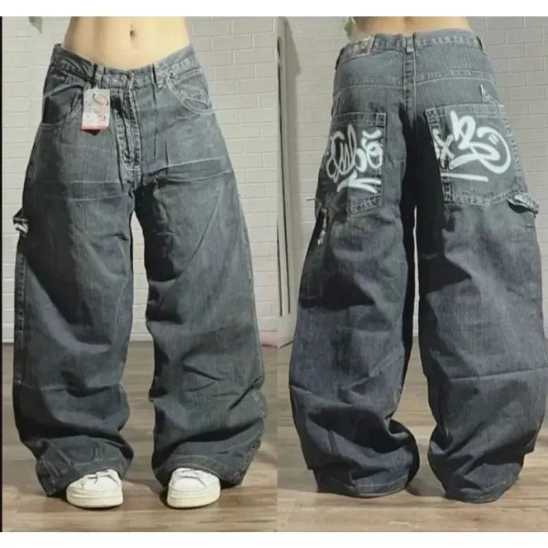 Retro Y2K Straight Baggy Denim Jeans