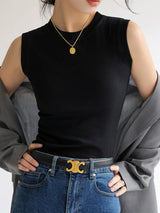 Colorful Round Neck Camisole Vest