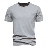 Men Cotton O-Neck Summer T-Shirt