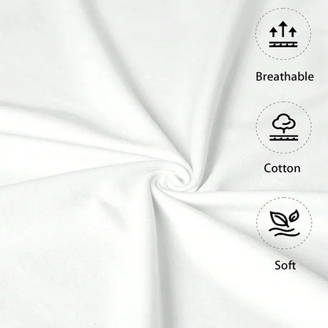 Close-up of soft, breathable cotton fabric, showcasing its quality for comfortable clothing.
