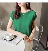 Women Summer Knit Blouse 2025