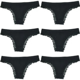 Women Mid-Rise Lace Thong