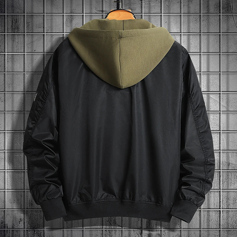 Men's Plus Size Hooded Jacket – 8XL Winter Coat