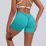 Women V Curve Push Up Yoga Shorts