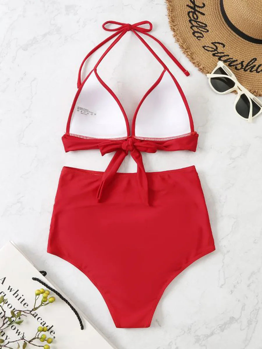 Solid Triangle Bikini