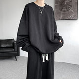 Men’s Plus Size Plain Tracksuit Set M–5XL