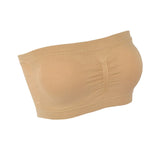 Women S-6XL Strapless Bra Top