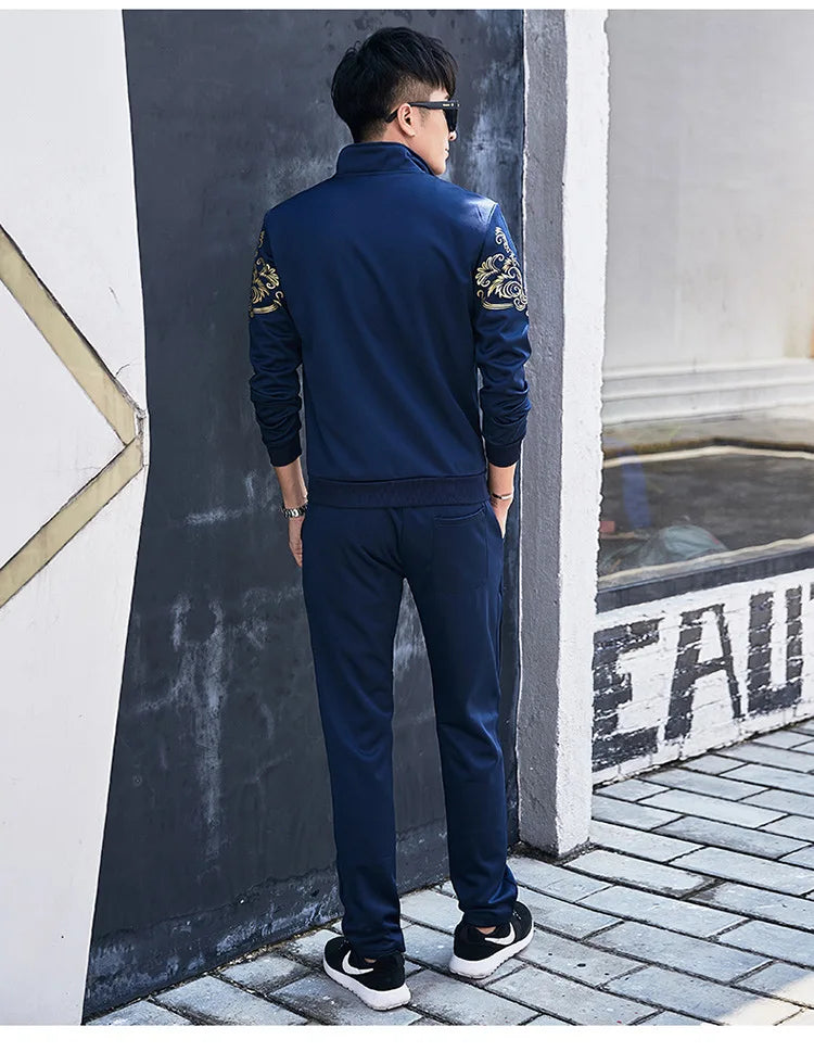 Men’s Plus Size Autumn Tracksuit Set