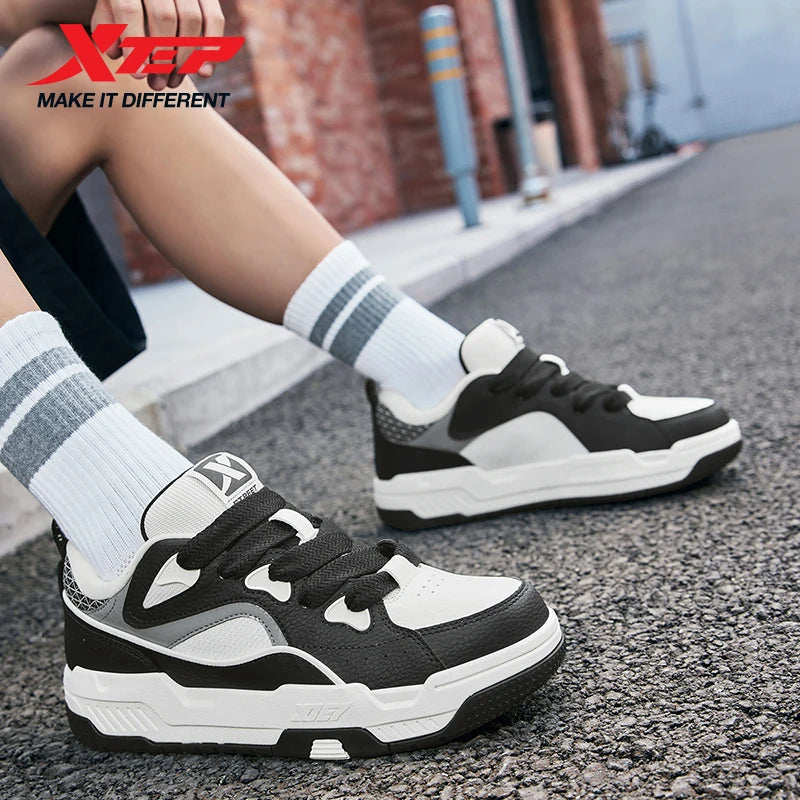Xtep Men Thick Sole Skateboard Sneakers
