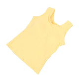 SlimCotz™ Padded Cotton Spaghetti Camis in soft yellow, breathable summer slim fit for women.