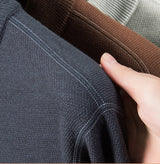 Men Half Zip Velvet Knit Sweater