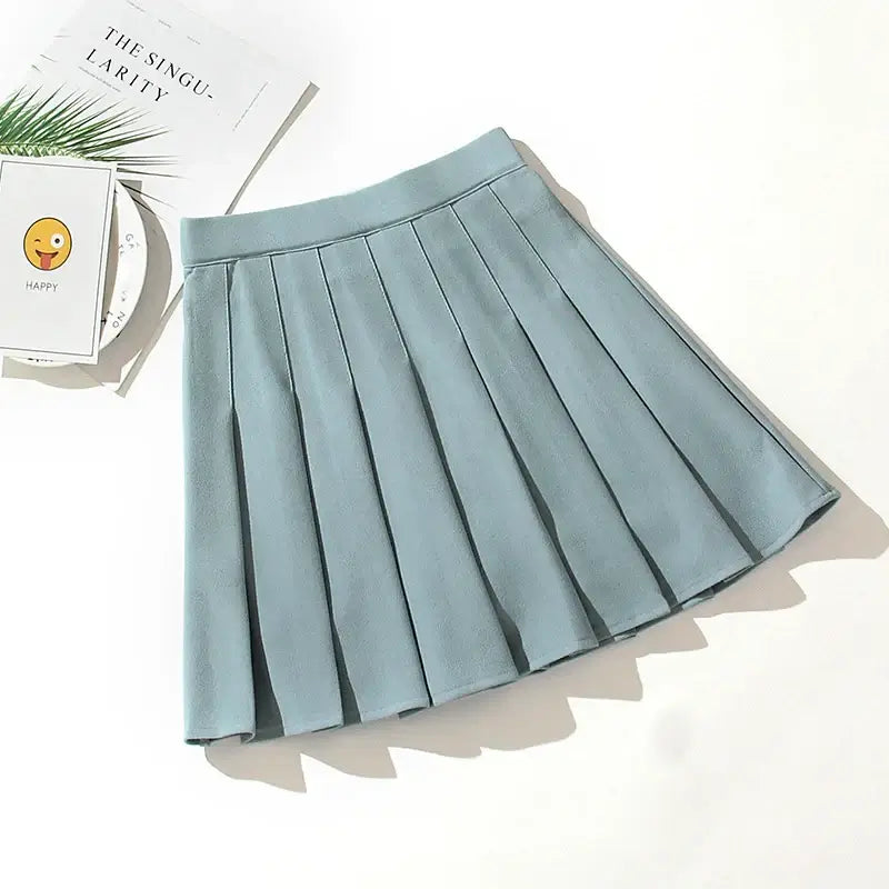 Women Harajuku Pleated Uniform Skirt