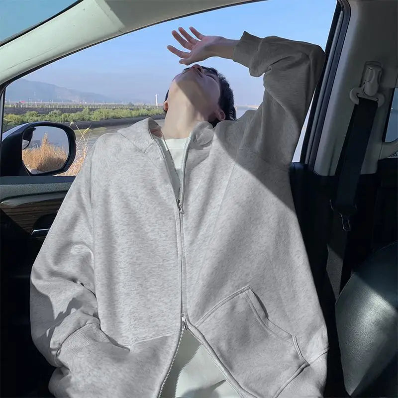 Plus Size Men’s Zip-Up Hoodie