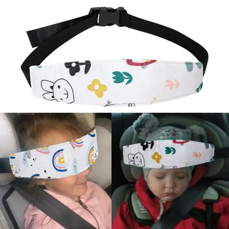 Q81A Kids Travel Neck Guard for ages 1-3, cotton headrest for child car seats, designed for comfort and safety.