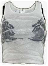 White Knitted Sleeveless Vest Top