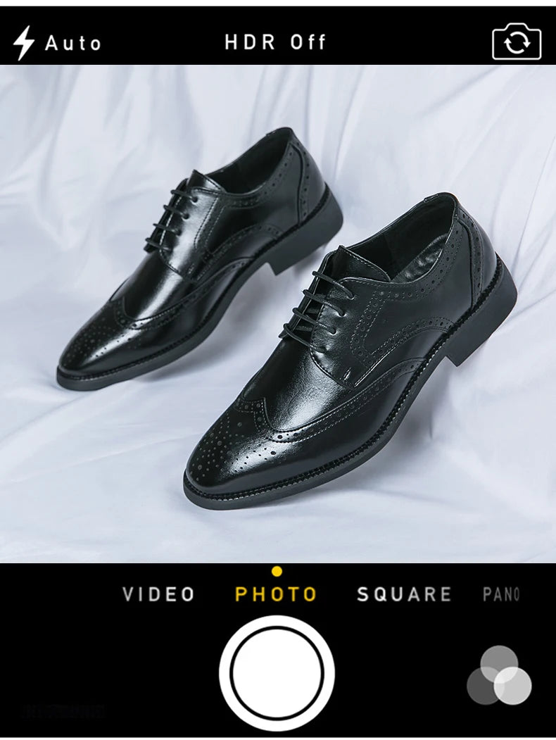 Men’s Full-Grain Leather Dress Shoes