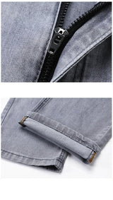 Men Grey Stretch Jeans