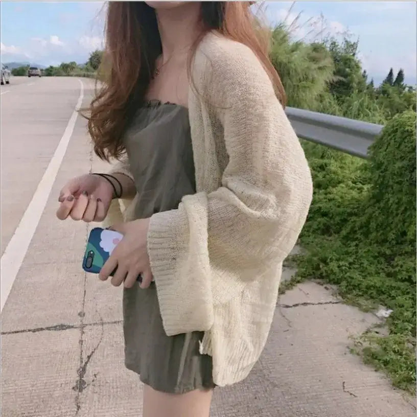 Women Oversized Long Knit Cardigan