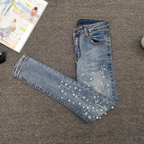 Nailed Bead Women's Skinny Jeans