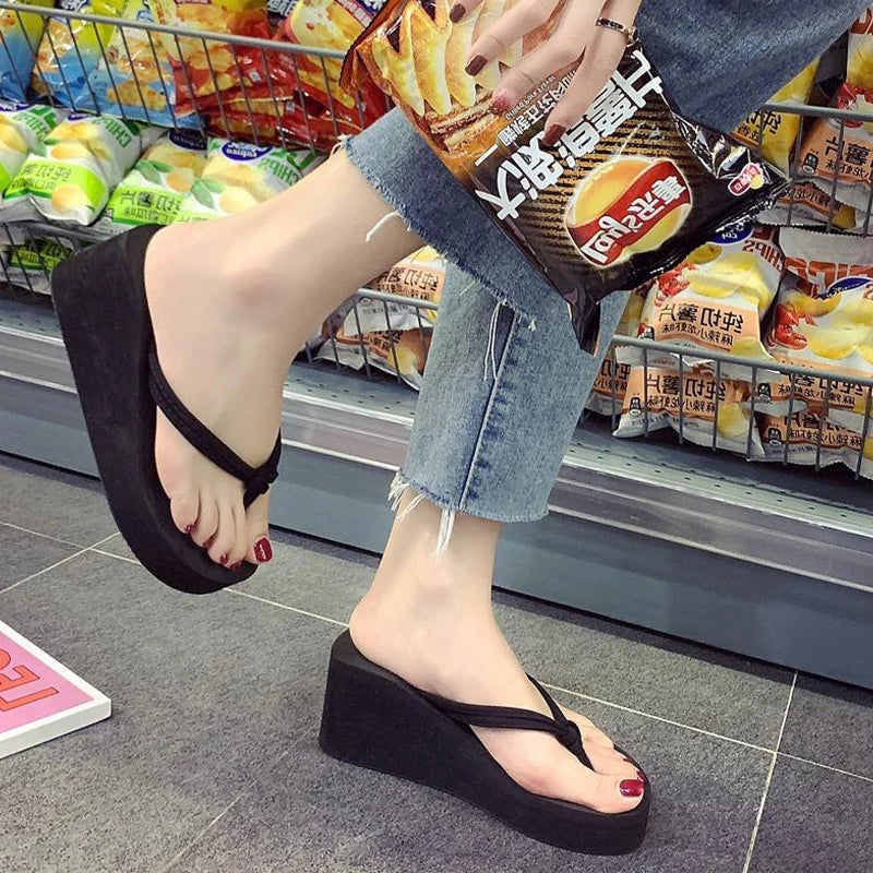 Women High-Heel Flip Flops