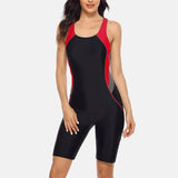 Women Knee-Length Sports Swimsuit