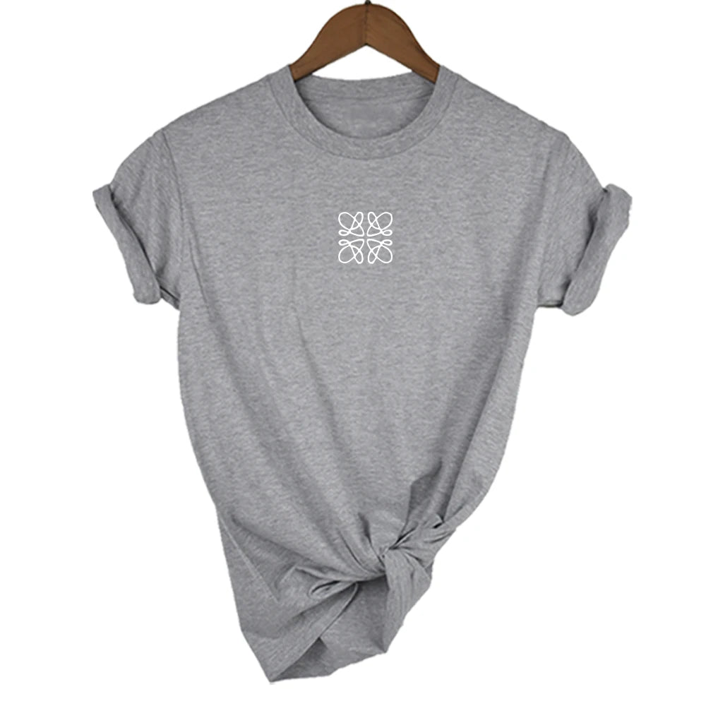 Floral Alphabet Print Tee for Juniors