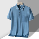 Men Anti-Wrinkle Pocket Polo Shirt