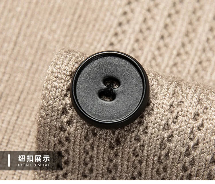 Men V-Neck Cardigan Sweater