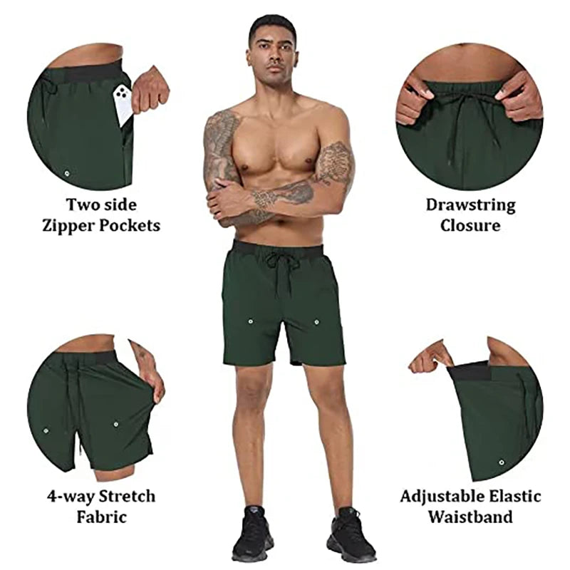 Men Quick Dry Swim Shorts