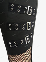 Women Plus Size Gothic Patchwork Pants